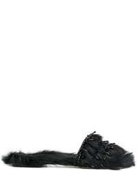Sandali in pelle neri di Alberta Ferretti