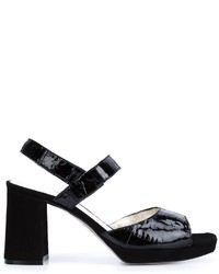 Sandali in pelle neri di Amélie Pichard