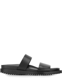 Sandali in pelle neri di Ann Demeulemeester