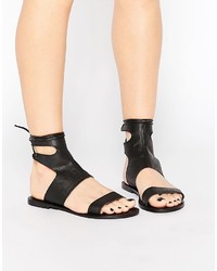 Sandali in pelle neri di Asos
