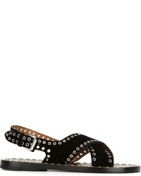 Sandali in pelle neri di Etoile Isabel Marant