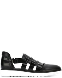 Sandali in pelle neri di Giorgio Armani