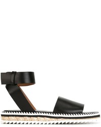 Sandali in pelle neri di Givenchy