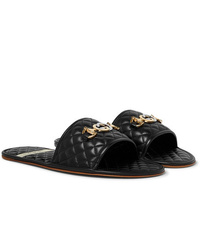 Sandali in pelle neri di Gucci