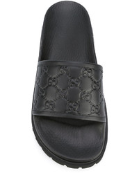 Sandali in pelle neri di Gucci