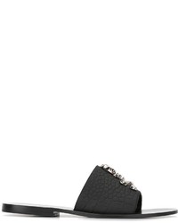 Sandali in pelle neri di Philipp Plein