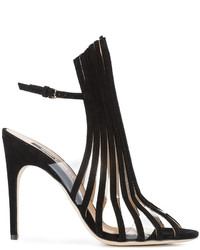 Sandali in pelle neri di Sergio Rossi
