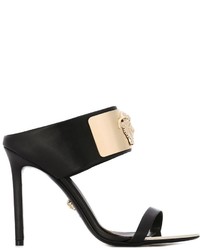 Sandali in pelle neri di Versace