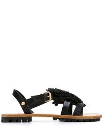 Sandali in pelle neri di Vivienne Westwood