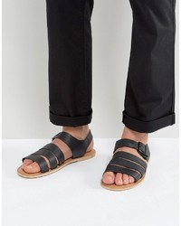 Sandali in pelle neri di Zign Shoes