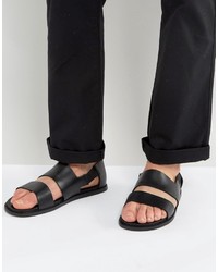 Sandali in pelle neri di Zign Shoes