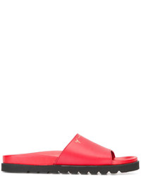 Sandali in pelle rossi di Giuseppe Zanotti Design