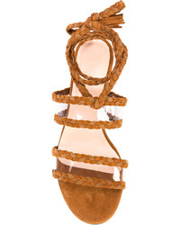 Sandali in pelle scamosciata terracotta di Ritch Erani NYFC