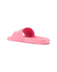 Sandali in pelle stampati rosa di DSQUARED2