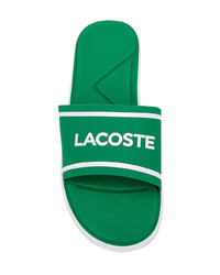 Sandali in pelle verdi di Lacoste
