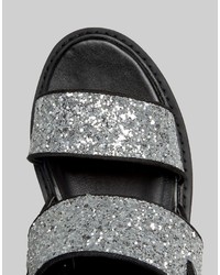 Sandali pesanti argento di Asos