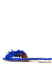 Sandali piatti blu di Aquazzura