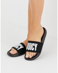 Sandali piatti di gomma neri di Juicy Couture