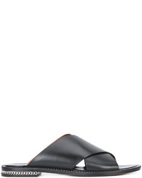 Sandali piatti geometrici neri di Givenchy