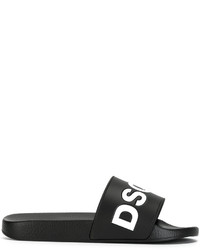 Sandali piatti neri di Dsquared2