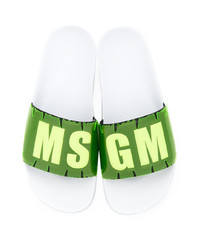 Sandali piatti verdi di MSGM
