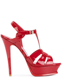 Sandali rossi di Saint Laurent