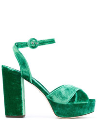 Sandali verde scuro di Dolce & Gabbana