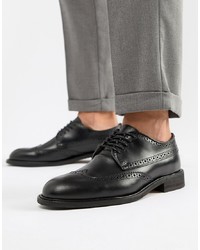 Scarpe brogue in pelle nere di Selected Homme