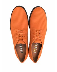 Scarpe derby di tela arancioni di Camper