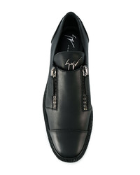 Scarpe derby in pelle nere di Giuseppe Zanotti Design