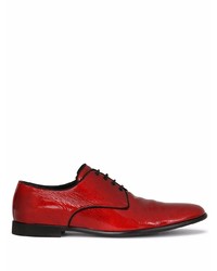 Scarpe derby in pelle rosse di Dolce & Gabbana