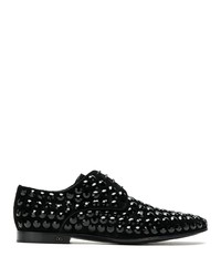 Scarpe derby in pelle scamosciata nere di Dolce & Gabbana