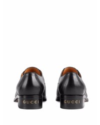 Scarpe oxford in pelle nere di Gucci