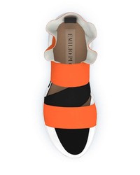 Scarpe sportive arancioni di Emilio Pucci