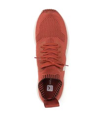 Scarpe sportive arancioni di Rick Owens X Veja