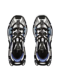 Scarpe sportive bianche e blu scuro di Dolce & Gabbana