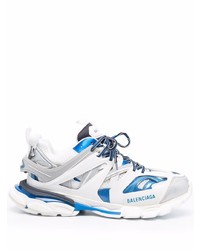 Scarpe sportive bianche e blu di Balenciaga