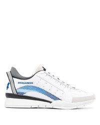 Scarpe sportive bianche e blu di DSQUARED2