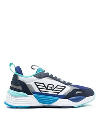 Scarpe sportive bianche e blu di Ea7 Emporio Armani