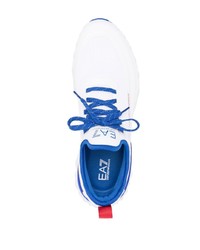 Scarpe sportive bianche e blu di Ea7 Emporio Armani