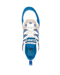 Scarpe sportive bianche e blu di Karl Lagerfeld
