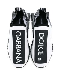 Scarpe sportive bianche e nere di Dolce & Gabbana