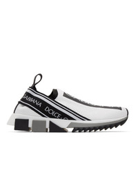 Scarpe sportive bianche e nere di Dolce and Gabbana
