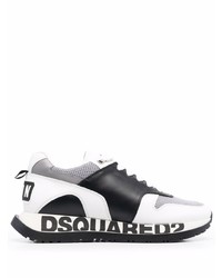 Scarpe sportive bianche e nere di DSQUARED2