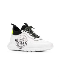 Scarpe sportive bianche e nere di Hogan