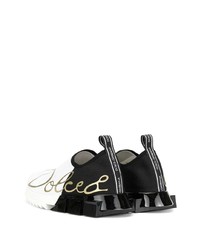 Scarpe sportive bianche e nere di Dolce & Gabbana