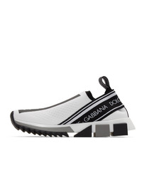 Scarpe sportive bianche e nere di Dolce and Gabbana