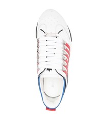Scarpe sportive bianche e rosse di DSQUARED2