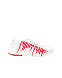 Scarpe sportive bianche e rosse di Philipp Plein