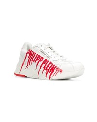 Scarpe sportive bianche e rosse di Philipp Plein